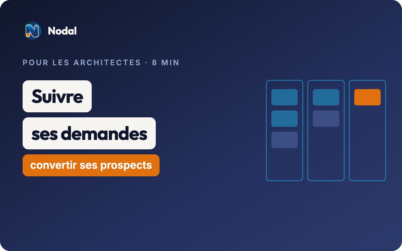 CRM pour architecte d'intérieur : suivre ses demandes, convertir ses prospects