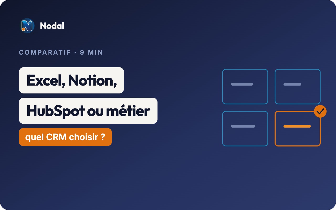 Excel, Notion, HubSpot ou outil métier : quel CRM pour un architecte d'intérieur ?