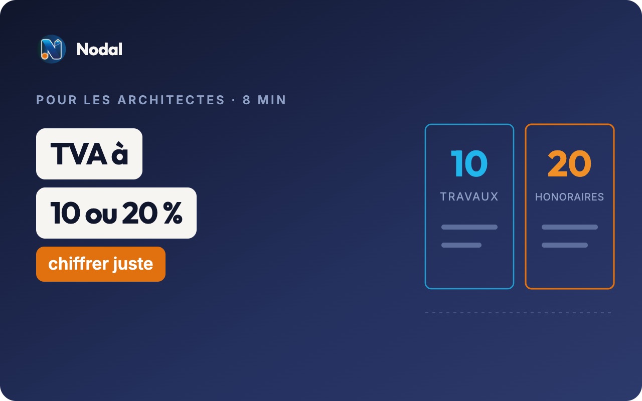 TVA à 10 ou 20 % : ce que l'architecte d'intérieur doit savoir pour chiffrer juste